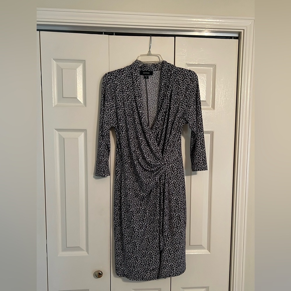 Karen Kane animal print wrap dress, Size M